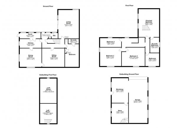 Floor Plan Image for 5 Bedroom Detached House for Sale in HALLMARK FINE HOMES | Wentbridge Lane, Thorpe Audlin, Pontefract