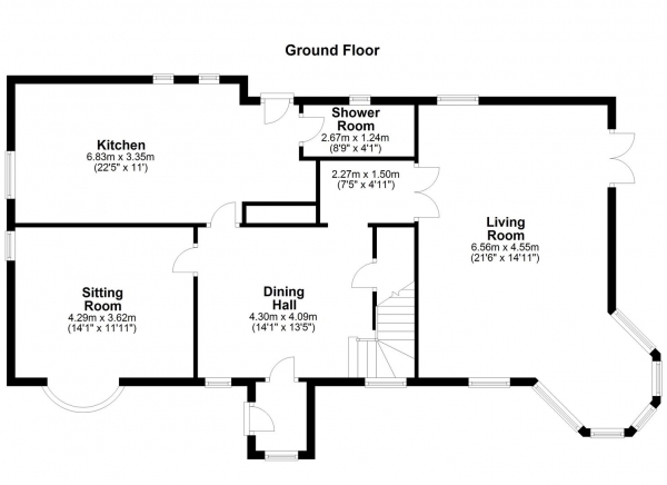 Floor Plan Image for 4 Bedroom Detached House for Sale in HALLMARK FINE HOMES | Woodlands, Woodland Rise, Wakefield