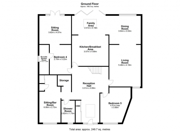 Floor Plan Image for 5 Bedroom Detached House for Sale in HALLMARK FINE HOMES | Southdale Road, Ossett