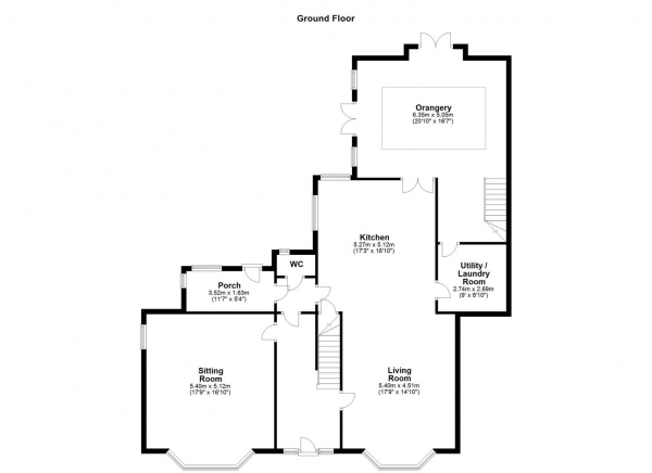 Floor Plan Image for 5 Bedroom Detached House for Sale in HALLMARK FINE HOMES | West Wells Road, Ossett