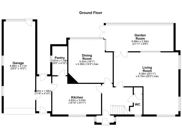 Floor Plan Image for 4 Bedroom Detached House for Sale in HALLMARK FINE HOMES | Wakefield Road, Horbury, Wakefield