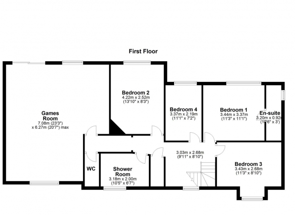 Floor Plan Image for 4 Bedroom Detached House for Sale in HALLMARK FINE HOMES | Wakefield Road, Horbury, Wakefield