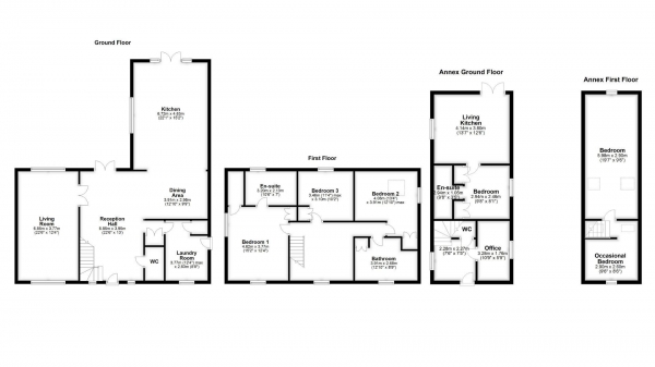 Floor Plan Image for 6 Bedroom Detached House for Sale in HALLMARK FINE HOMES | Middlefield Lane, Kirk Smeaton, Pontefract