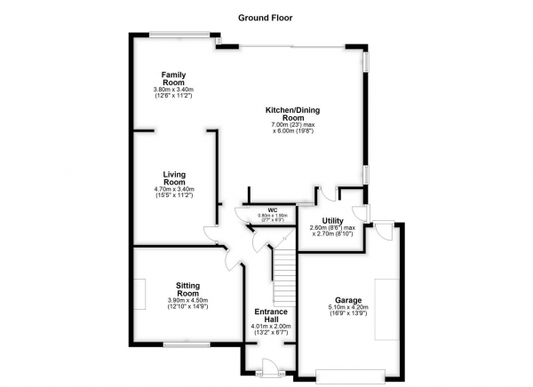 Floor Plan for 4 Bedroom Semi-Detached House for Sale in HALLMARK FINE HOMES | Woodthorpe Lane, Sandal, Wakefield, WF2, 6JH -  &pound750,000