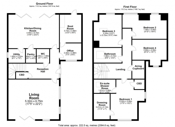 Floor Plan Image for 4 Bedroom Detached House for Sale in HALLMARK FINE HOMES | Ackworth Road, Featherstone, Pontefract