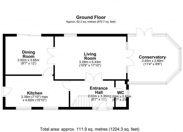 Floor Plan Image for 4 Bedroom Detached House for Sale in HALLMARK FINE HOMES | Meadowgate Drive, Lofthouse