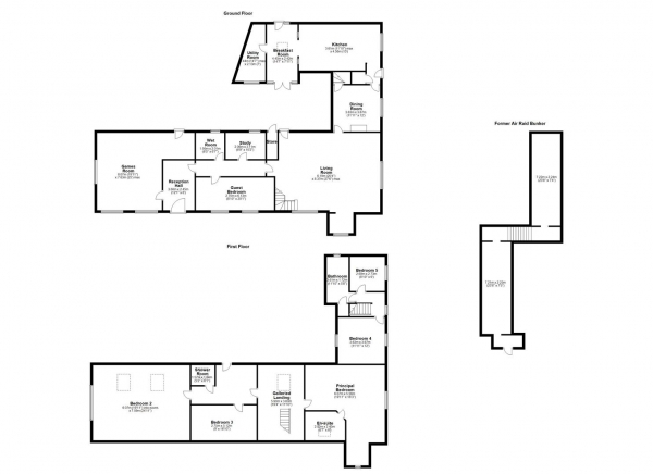 Floor Plan Image for 5 Bedroom Detached House for Sale in HALLMARK FINE HOMES | South Baileygate, Pontefract