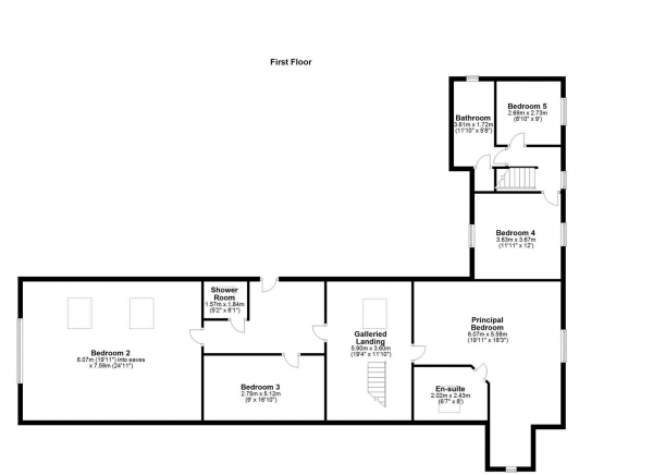 Floor Plan Image for 5 Bedroom Detached House for Sale in HALLMARK FINE HOMES | South Baileygate, Pontefract