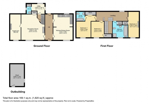 Floor Plan Image for 3 Bedroom Semi-Detached House for Sale in Porthkerry Road, Rhoose, Barry