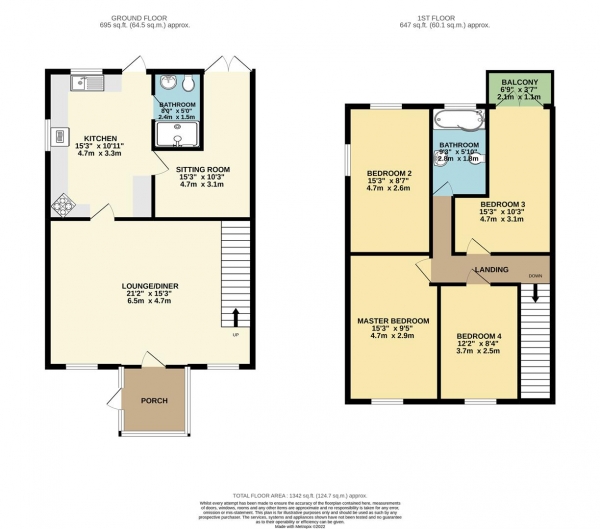 Floor Plan Image for 4 Bedroom Semi-Detached House for Sale in Meyricks Row, Tonypandy