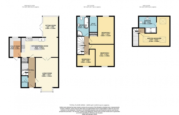 Floor Plan Image for 4 Bedroom Semi-Detached House for Sale in Glanaman Road, Cwmaman, Aberdare, CF44