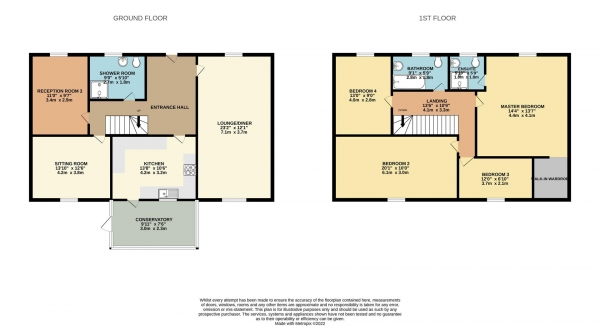 Floor Plan Image for 4 Bedroom Property for Sale in Devonshire Drive, Hirwaun, Aberdare