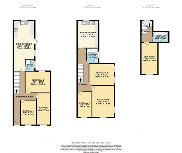 Floor Plan Image for 7 Bedroom Semi-Detached House for Sale in Malefant Street, Cardiff