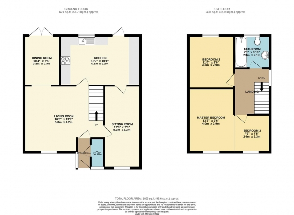 Floor Plan Image for 3 Bedroom Semi-Detached House for Sale in Spencer Drive, Llandough, Penarth