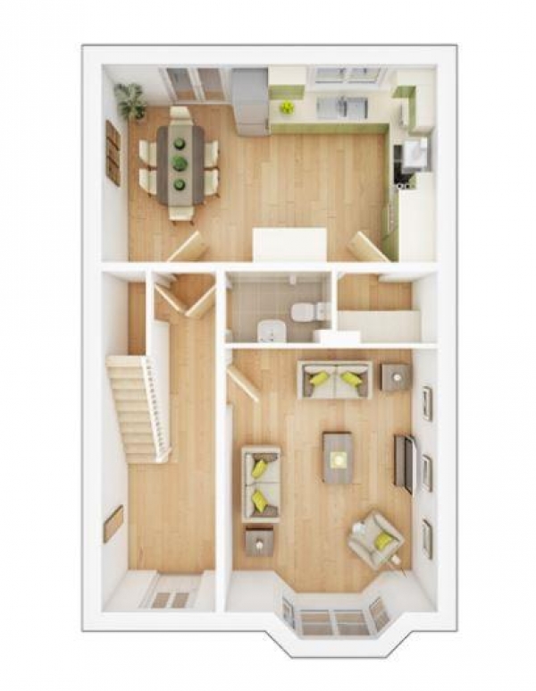 Floor Plan Image for 4 Bedroom Detached House for Sale in Flat Holm Walk, 20, Sully, Penarth