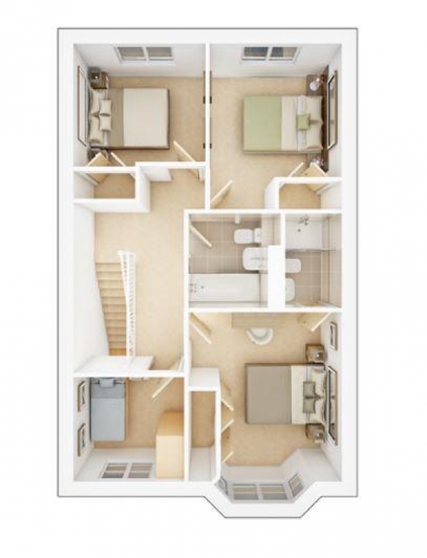 Floor Plan Image for 4 Bedroom Detached House for Sale in Flat Holm Walk, 20, Sully, Penarth