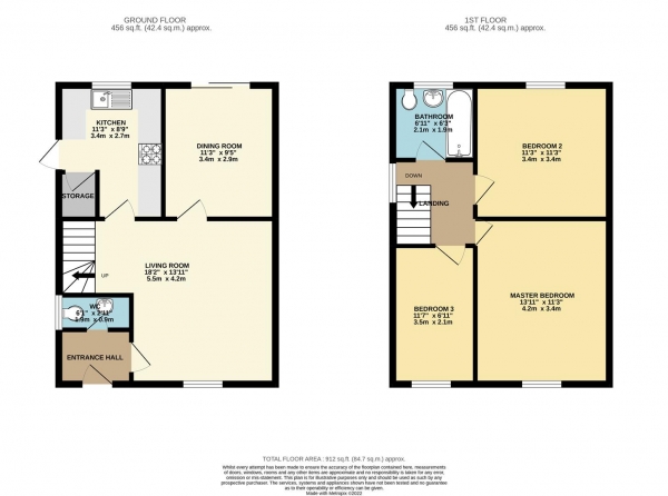 Floor Plan Image for 3 Bedroom Detached House for Sale in Parc-Y-Coed, Creigiau, Cardiff