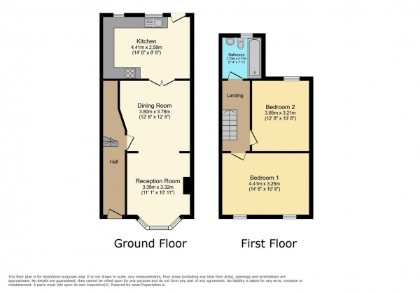 Floor Plan Image for 2 Bedroom Terraced House for Sale in Trinity Street, Barry