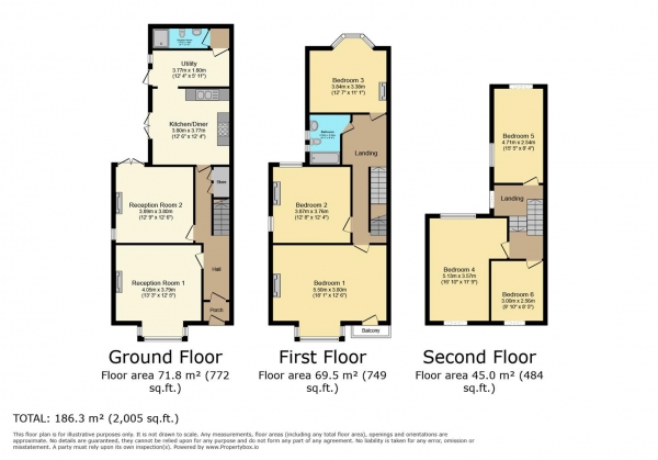 Floor Plan Image for 6 Bedroom Semi-Detached House for Sale in St. Nicholas Road, Barry