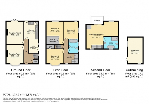 Floor Plan Image for 4 Bedroom Semi-Detached House for Sale in Church Road, Rhoose, Barry