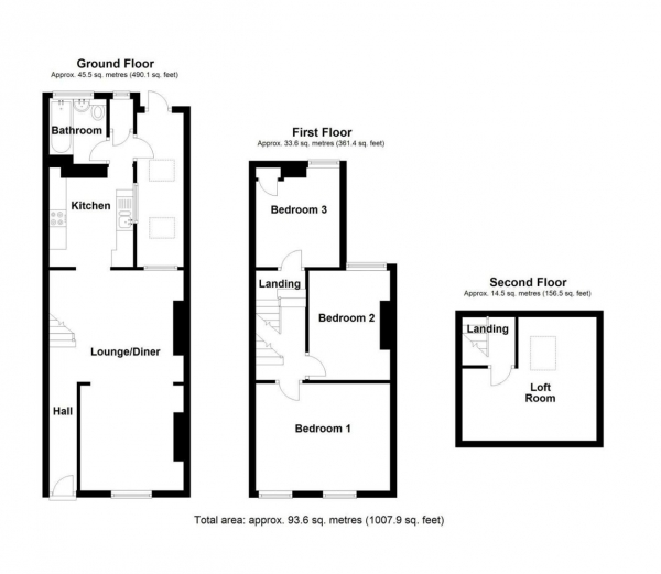 Floor Plan Image for 3 Bedroom End of Terrace House for Sale in Fairford Street, Barry