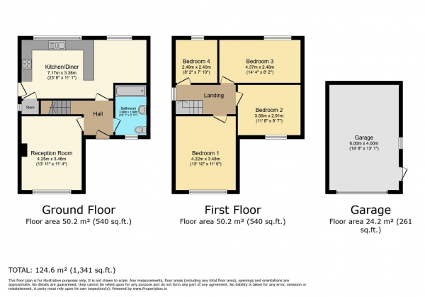 Floor Plan Image for 4 Bedroom Semi-Detached House for Sale in Porthkerry Road, Barry