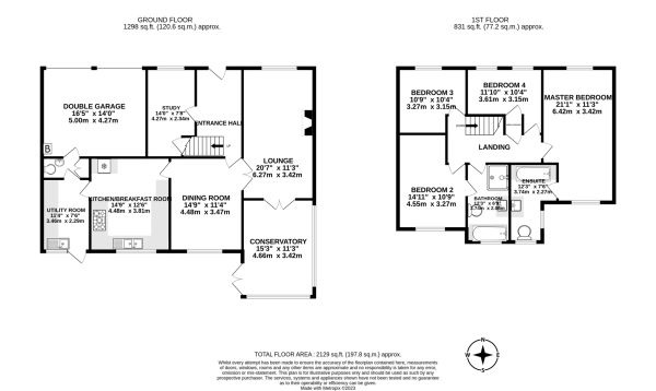 Floor Plan Image for 4 Bedroom Detached House to Rent in Berkeley Gardens, West Byfleet