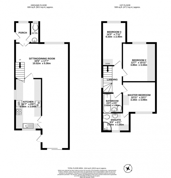 Floor Plan Image for 3 Bedroom Semi-Detached House for Sale in Fullerton Road, Byfleet