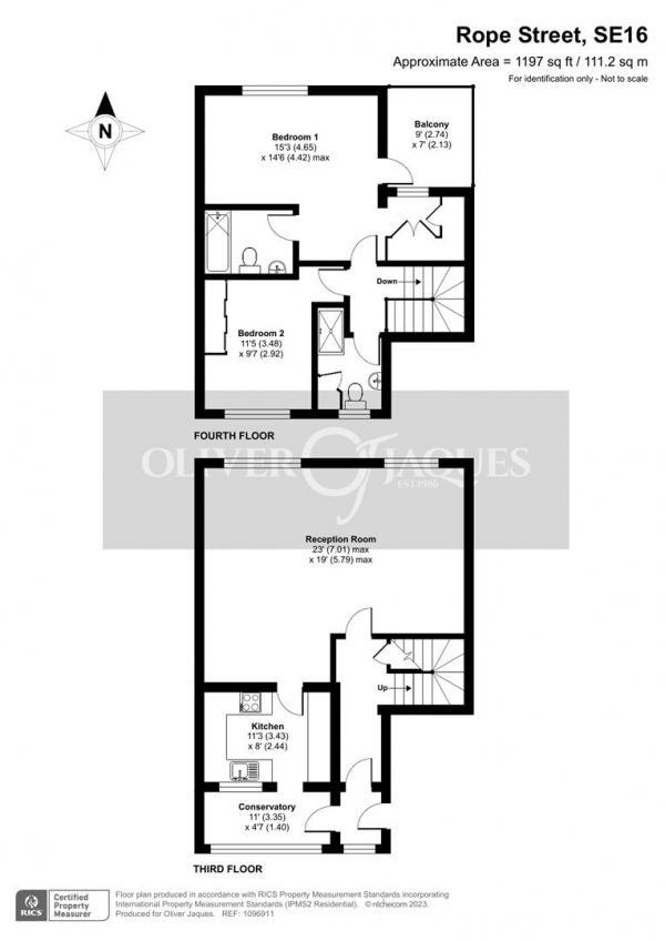 Floor Plan Image for 2 Bedroom Apartment for Sale in Rope Street, Surrey Quays