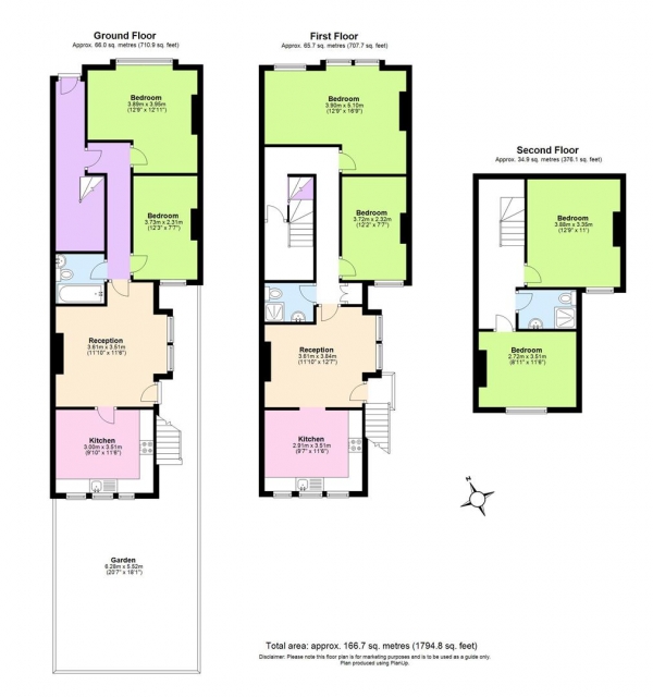 Floor Plan Image for 4 Bedroom End of Terrace House for Sale in Gilbey road, London