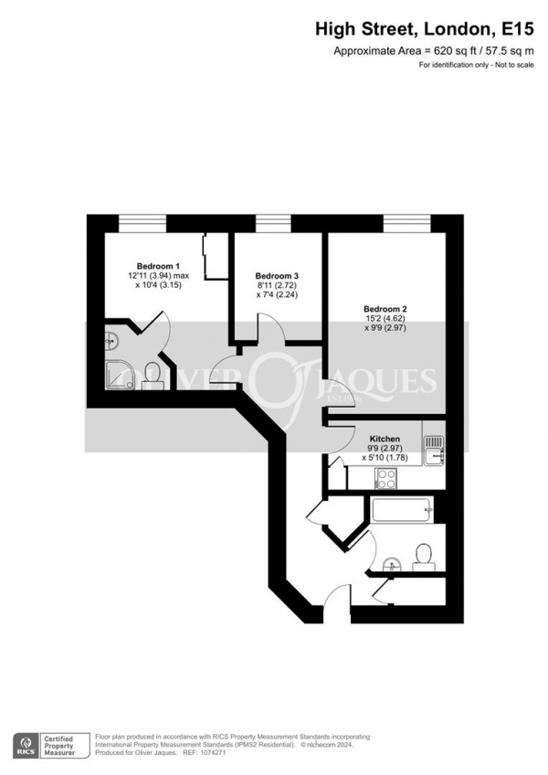 Floor Plan Image for 2 Bedroom Apartment for Sale in Central House, 32- 66 High Street