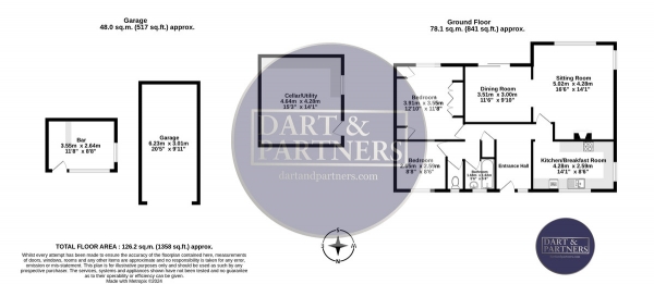 Floor Plan Image for 2 Bedroom Detached Bungalow for Sale in Grandison Avenue, Bishopsteignton