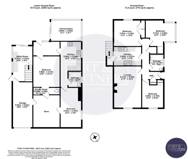 Floor Plan Image for 5 Bedroom Detached House for Sale in Coombe View, Teignmouth