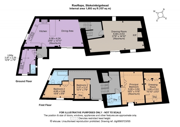 Floor Plan Image for 3 Bedroom Detached House for Sale in Stokeinteignhead, Newton Abbot