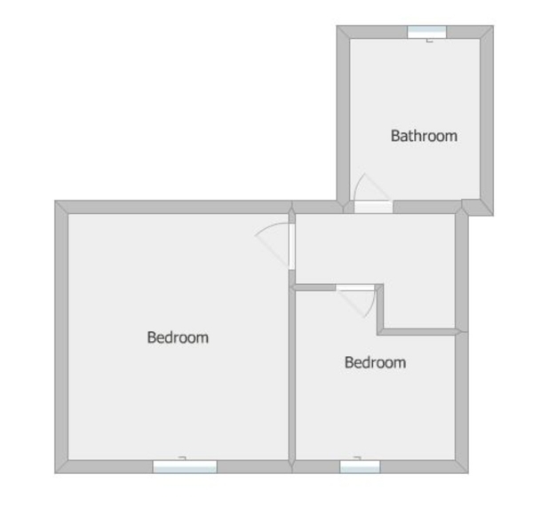 Floor Plan Image for 2 Bedroom Terraced House for Sale in Bickford Lane, Teignmouth