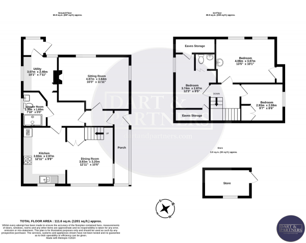 Floor Plan Image for 3 Bedroom Detached Bungalow for Sale in Pennyacre Road, Teignmouth