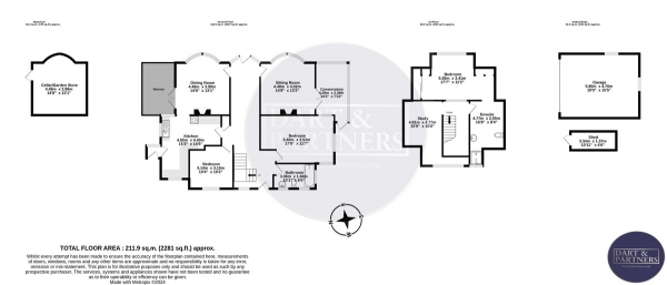 Floor Plan Image for 4 Bedroom Detached House for Sale in Cliff Road, Teignmouth