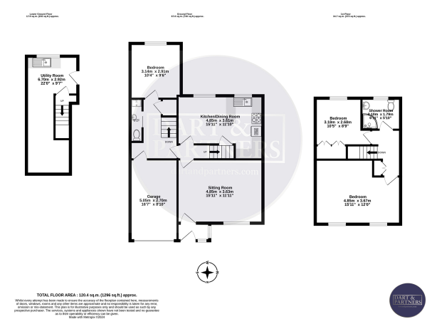 Floor Plan Image for 3 Bedroom Semi-Detached House for Sale in Grenville Avenue, Teignmouth