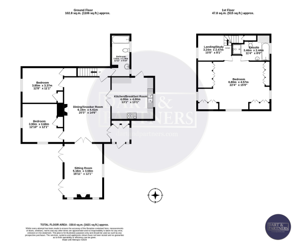 Floor Plan Image for 3 Bedroom Semi-Detached House for Sale in Ringmore Road, Shaldon