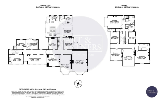 Floor Plan Image for 5 Bedroom Villa for Sale in Dawlish Road, Teignmouth