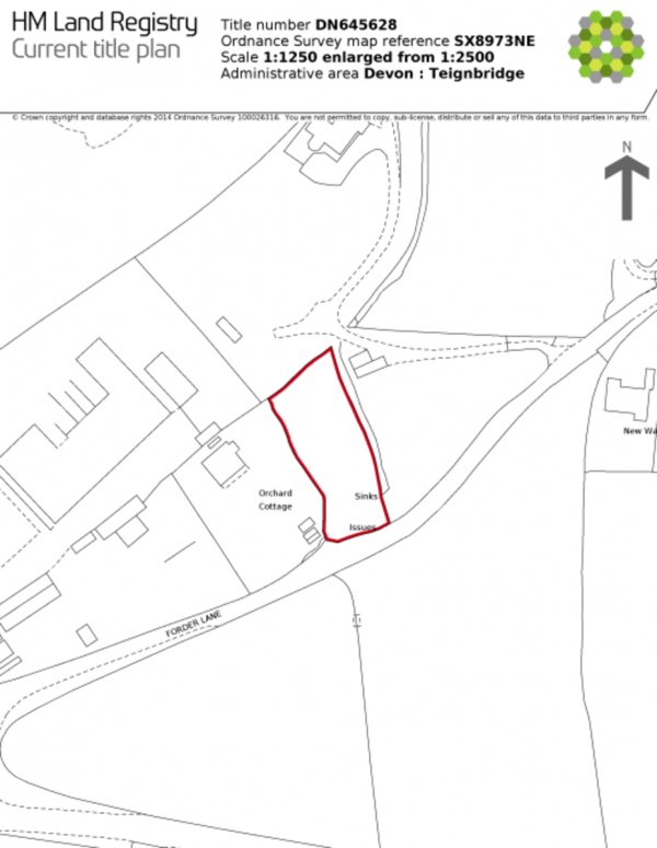 Floor Plan Image for Land for Sale in Forder Lane, Bishopsteignton