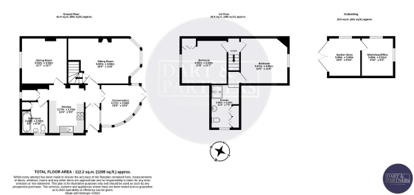 Floor Plan Image for 3 Bedroom Semi-Detached House for Sale in Forder Lane, Bishopsteignton