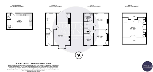 Floor Plan Image for 4 Bedroom Terraced House for Sale in Westbrook Avenue, Teignmouth