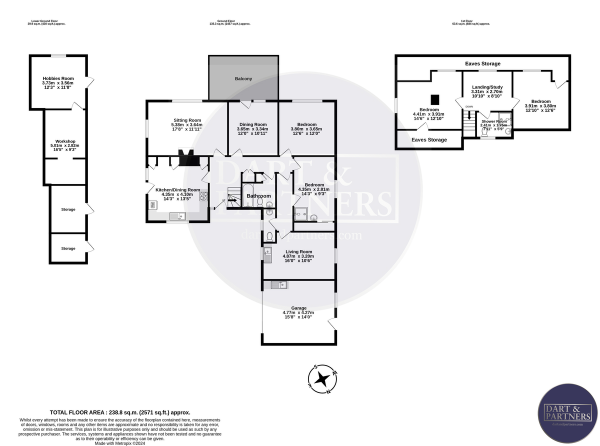 Floor Plan Image for 4 Bedroom Detached House for Sale in Brookfield Drive, Teignmouth