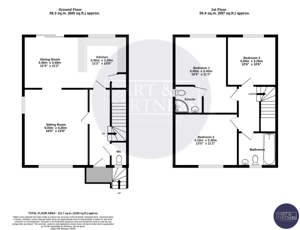 Floor Plan Image for 3 Bedroom Semi-Detached House for Sale in Madel House, Newton Road, Kingskerswell