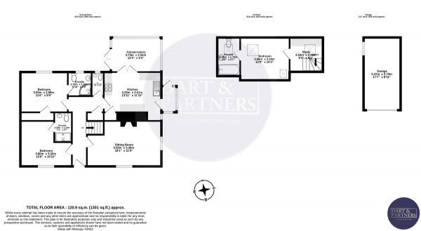 Floor Plan Image for 3 Bedroom Detached Bungalow for Sale in Brookfield Drive, Teignmouth