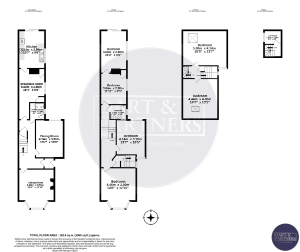 Floor Plan Image for 6 Bedroom Semi-Detached House for Sale in Dawlish Road, Teignmouth