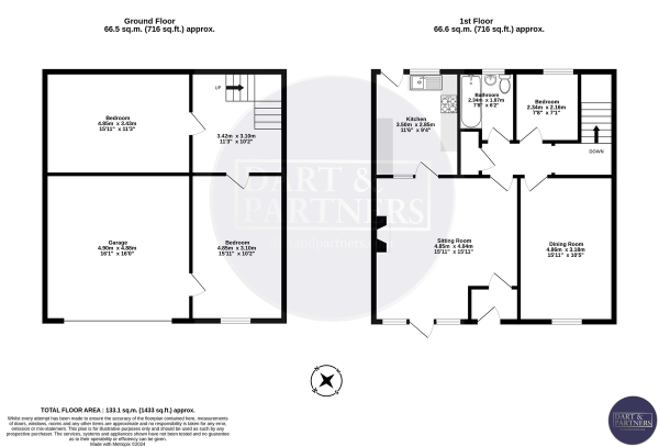 Floor Plan Image for 3 Bedroom Terraced House for Sale in Gilbert Avenue, Teignmouth