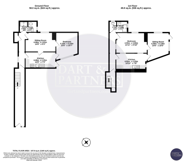 Floor Plan Image for 2 Bedroom Terraced House for Sale in French Street, Teignmouth