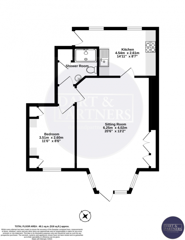 Floor Plan Image for 6 Bedroom Terraced House for Sale in Courtenay Place, Teignmouth